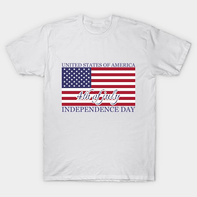 4th of july independence day T-Shirt by MEJIKU